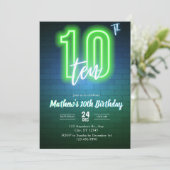 Invitation pour dixième anniversaire Neon (Debout devant)