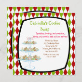 Invitation pour échange de biscuits de fêtes sur u (Devant / Derrière)