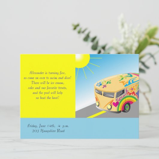 Invitation pour enfants (Debout devant)