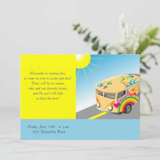 Invitation pour enfants (Debout devant)