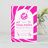 Invitation pour enterrement de vie de jeune fille  (Debout devant)