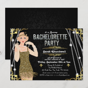 Invitation pour enterrement de vie de jeune fille