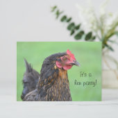 Invitation pour enterrement de vie de jeune fille (Debout devant)