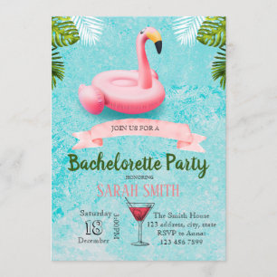 Invitation pour enterrement de vie de jeune fille