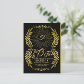 Invitation pour fête d'anniversaire 50 ans modèle  (Debout devant)