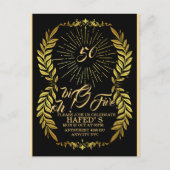 Invitation pour fête d'anniversaire 50 ans modèle  (Devant)