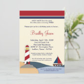 Invitation pour fête d'anniversaire de bateau de v (Debout devant)
