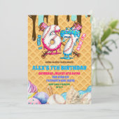 Invitation pour fête d'anniversaire de garçon Base (Debout devant)
