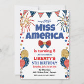 Invitation pour fête d'anniversaire du 14 juillet (Devant)