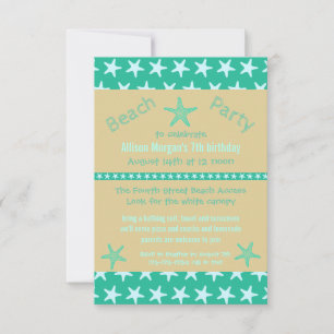Invitation pour fête d'anniversaire - Étoile de me
