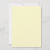 Invitation pour fête d'anniversaire fleur jaune ro (Dos)