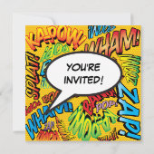 Invitation pour fête d'anniversaire photo fun mode (Dos)
