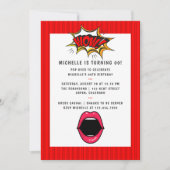 Invitation pour fête d'anniversaire Pop Art Comic (Devant)