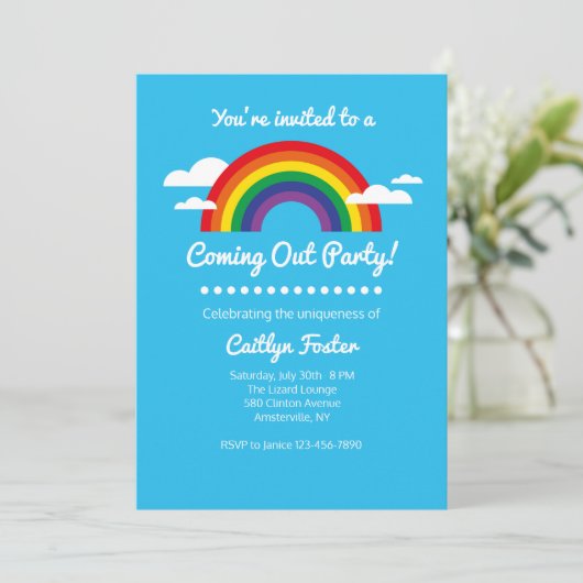 Invitation pour fêter la sortie (Debout devant)