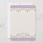 Invitation pour fille de communion (Dos)