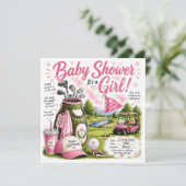 Invitation pour garçon "Golf Baby" (Debout devant)
