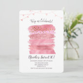 Invitation pour gâteau d'anniversaire Sweet 16 (Debout devant)