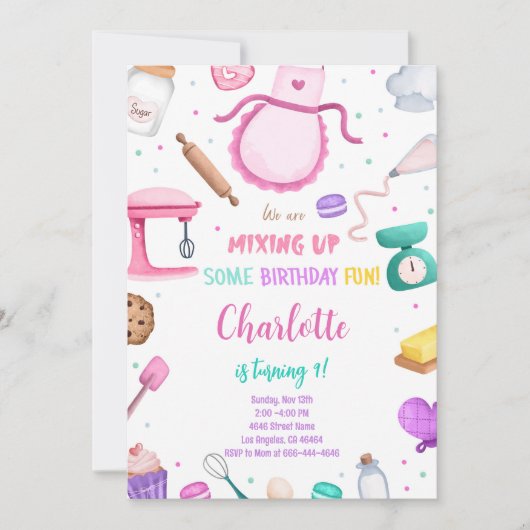 Invitation pour gâteau de cuisson (Devant)