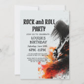 Invitation pour Guitar Player et Rock And Roll Par (Devant)
