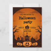 invitation pour Halloween 2024 (Devant)