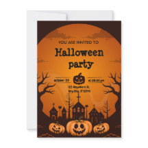 invitation pour Halloween 2024