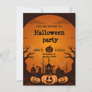 invitation pour Halloween 2024