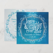 Invitation pour heureusement à jamais (Devant / Derrière)