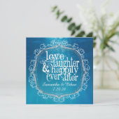 Invitation pour heureusement à jamais (Debout devant)