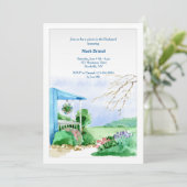 Invitation pour jardin de derrière (Debout devant)