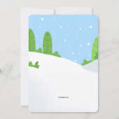 Invitation pour jeune snowboardeur (Dos)