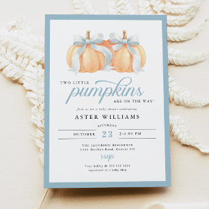 Invitation pour jumeaux pour Baby Shower Garçons t