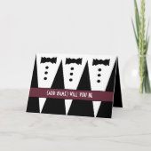 Invitation pour Junior Garçon d'Honneur (Devant)