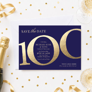 Invitation pour la 100e sauvegarde d'entreprise