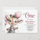 Invitation pour la 1ère fête d'anniversaire de la (Devant)