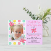 Invitation pour la 1ère ou 2ème fête d'anniversair (Debout devant)