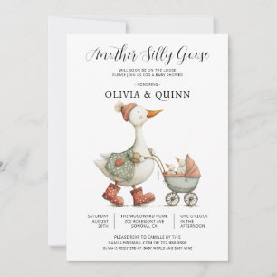 Invitation pour la 2ème Baby Shower de Silly Goose