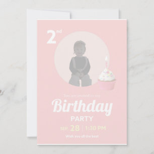 Invitation pour la 2ème fête d'anniversaire Photo