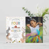 Invitation pour la 4e fête d'anniversaire à la fer (Debout devant)