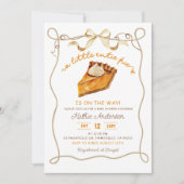 Invitation pour la baby shower Bow Coquette Pie (Devant)