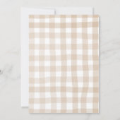 Invitation pour la baby shower Bow Coquette Pie (Dos)