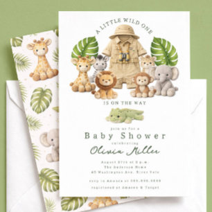Invitation pour la Baby Shower de Little Wild One