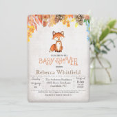 Invitation pour la Baby Shower de Petit Renard (Debout devant)