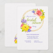 Invitation pour la Baby Shower de Printemps (Devant / Derrière)