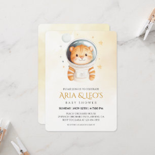 Invitation pour la Baby Shower de Space Tiger
