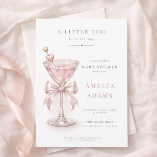 Invitation pour la Baby Shower de Tini Martini, l'