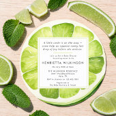 Invitation pour la Baby Shower Lime Slice