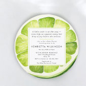 Invitation pour la Baby Shower Lime Slice