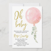 Invitation pour la Baby Shower Oh Bébé (Devant)
