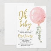 Invitation pour la Baby Shower Oh Bébé (Devant / Derrière)
