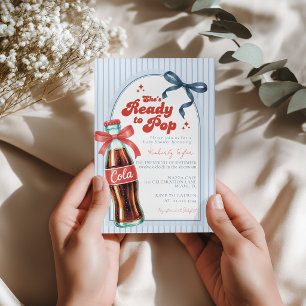 Invitation pour la baby shower Soda Boy Prêt à écl
